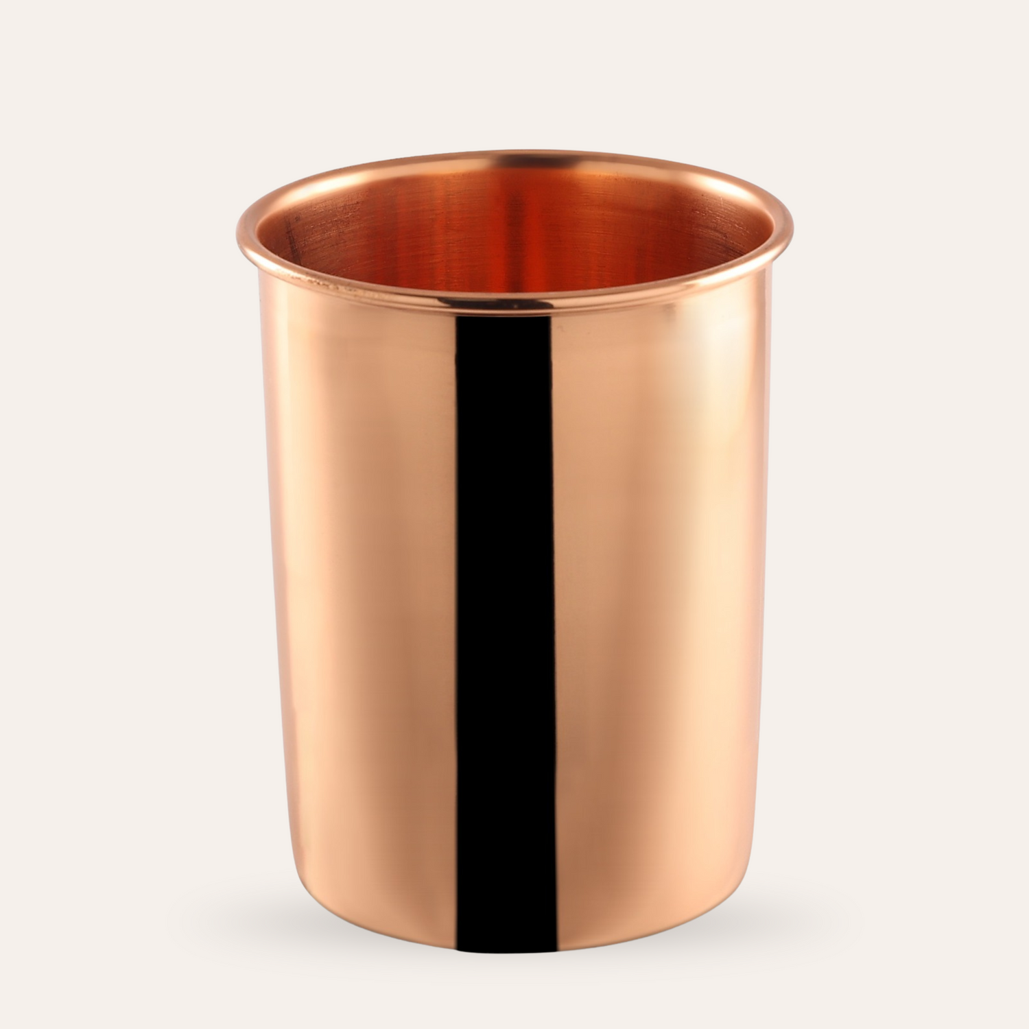 Zuiver koperen glas