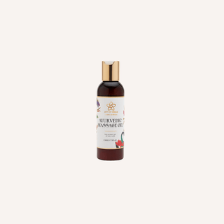 Unwind and rejuvenate with the soothing power of Art of Vedas Ayurvedic Massage Oil, a luxurious blend of pure Ayurvedic herbs and oils that deeply relaxes muscles, promotes circulation, and enhances tranquility.
