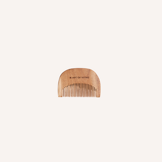 "Art of Vedas Natural Wood Beard Comb - Premium Grooming Tool for Tangle-Free Beard Styling