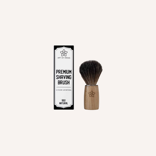 Premium Dark Neem Wood Shaving Brush by Art of Vedas - Elevate Your Grooming Routine with Style