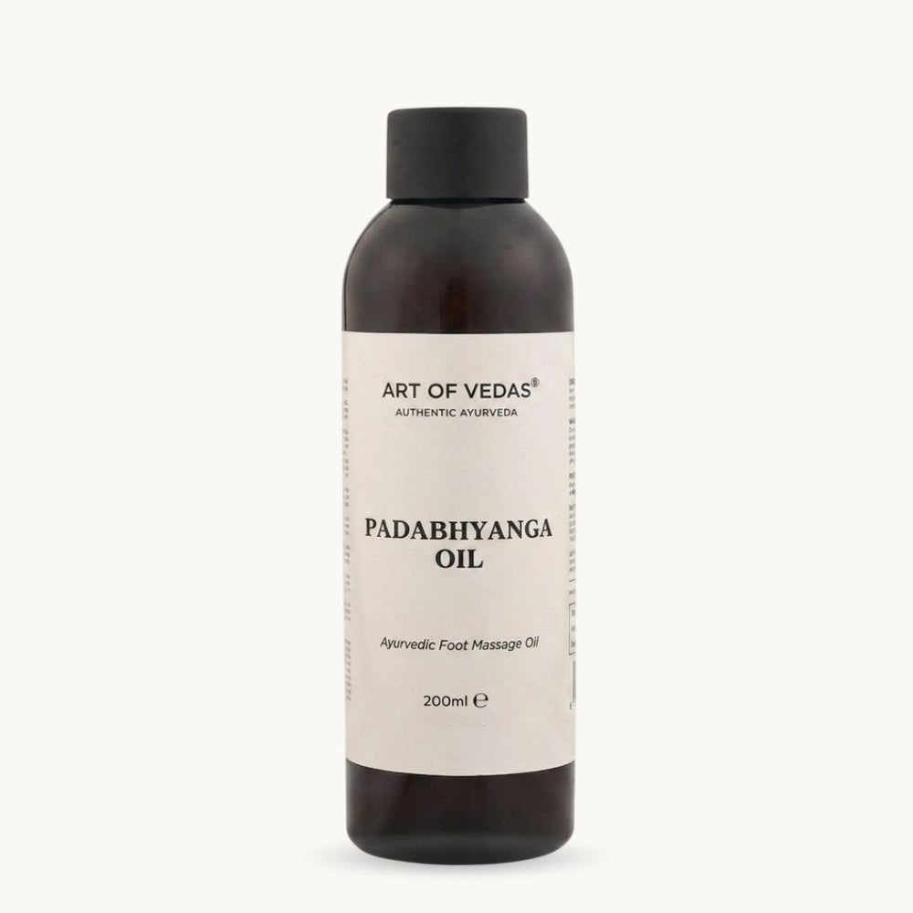 Art of Vedas Padabhyanga Oil, 200 ml Ayurvedic foot massage oil with Haritaki, rose and warming spices