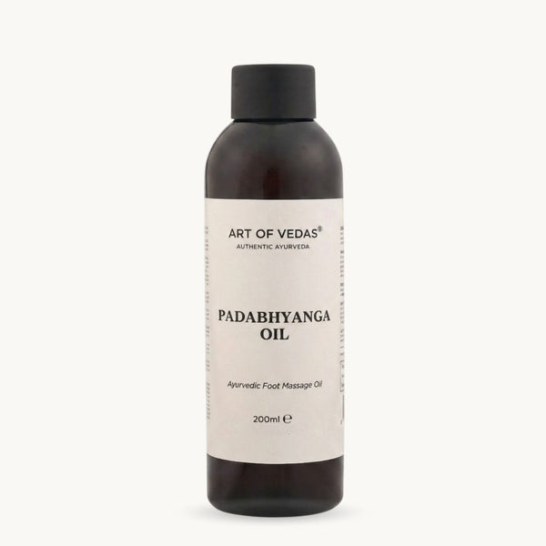 Art of Vedas Padabhyanga Oil, 200 ml Ayurvedic foot massage oil with Haritaki, rose and warming spices